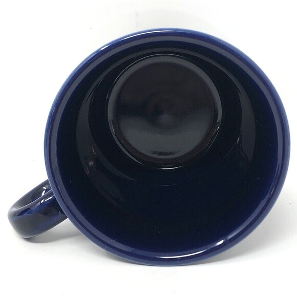 Fiesta Ware Cobalt Blue O Ring Handle Coffee Mug HLC USA Homer Laughlin Set Of 3 - Picture 11 of 12